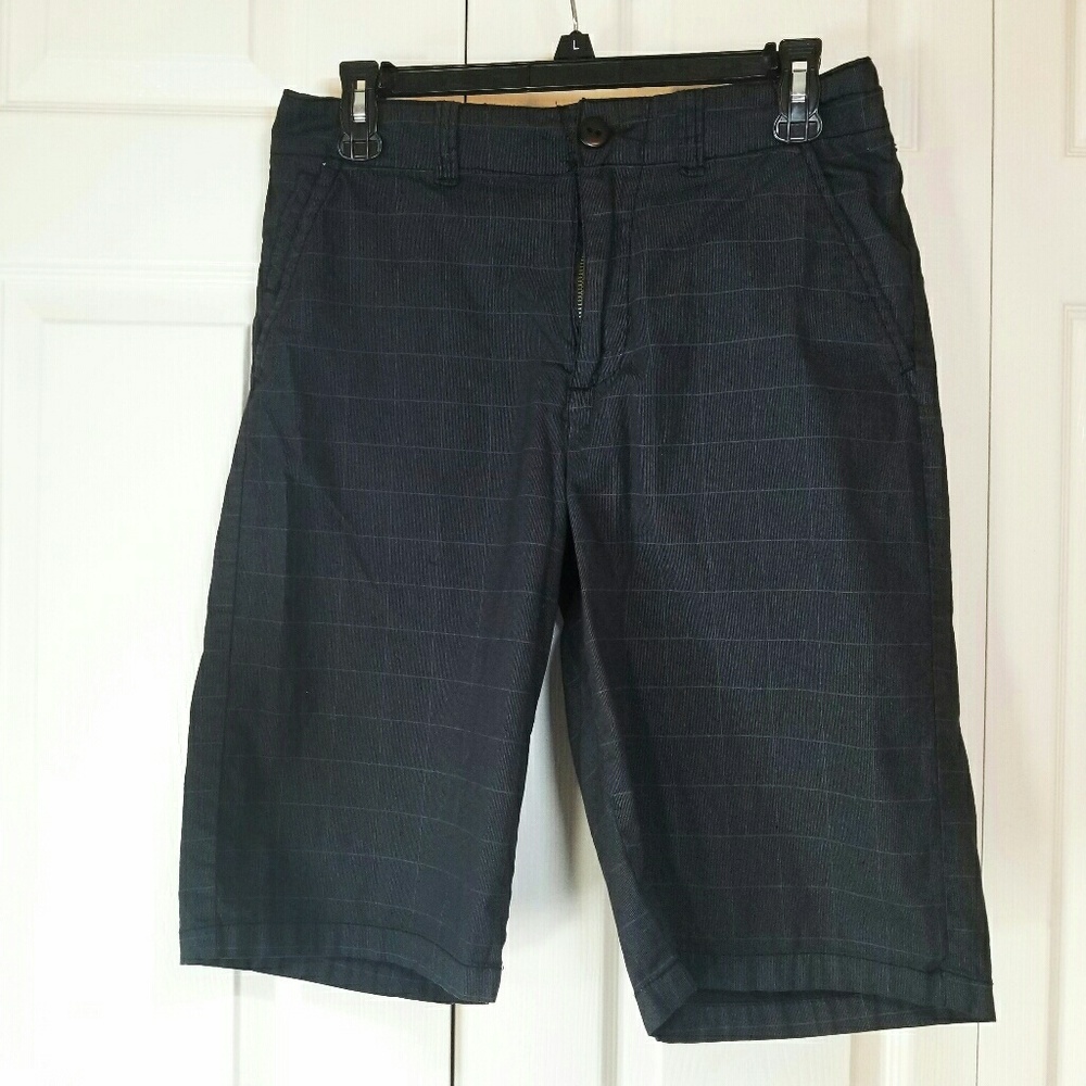 Dark Gray Pattern Shorts